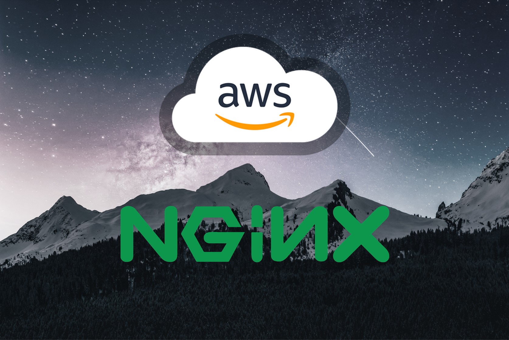 NGINX and AWS logos